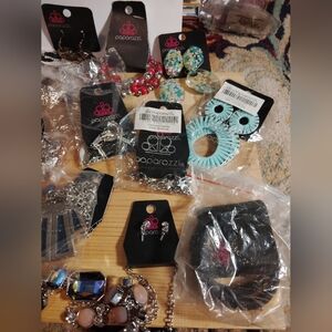 Paparazzi Earrings Collection - Silver, Blue, Red, and Turquoise